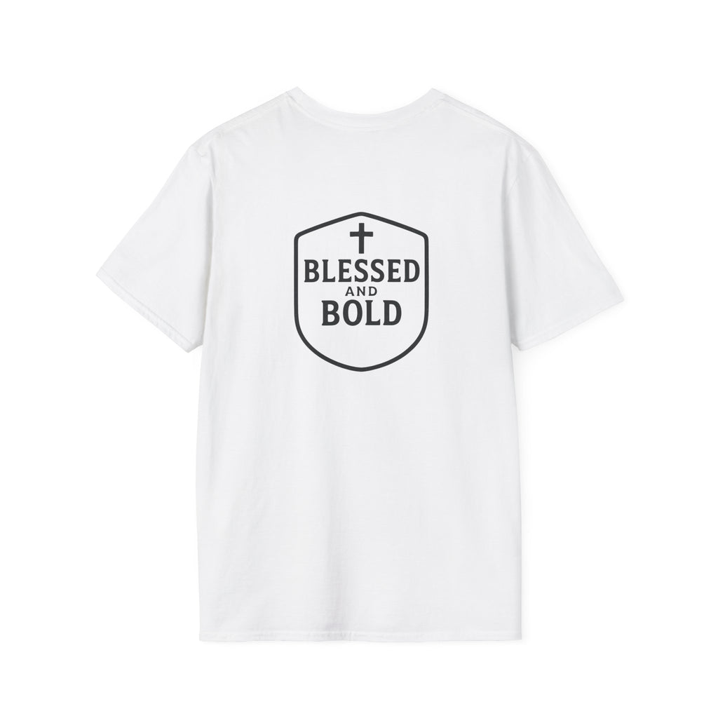 Blessed and Bold T-Shirt — Inspirational Christian Cross Tee