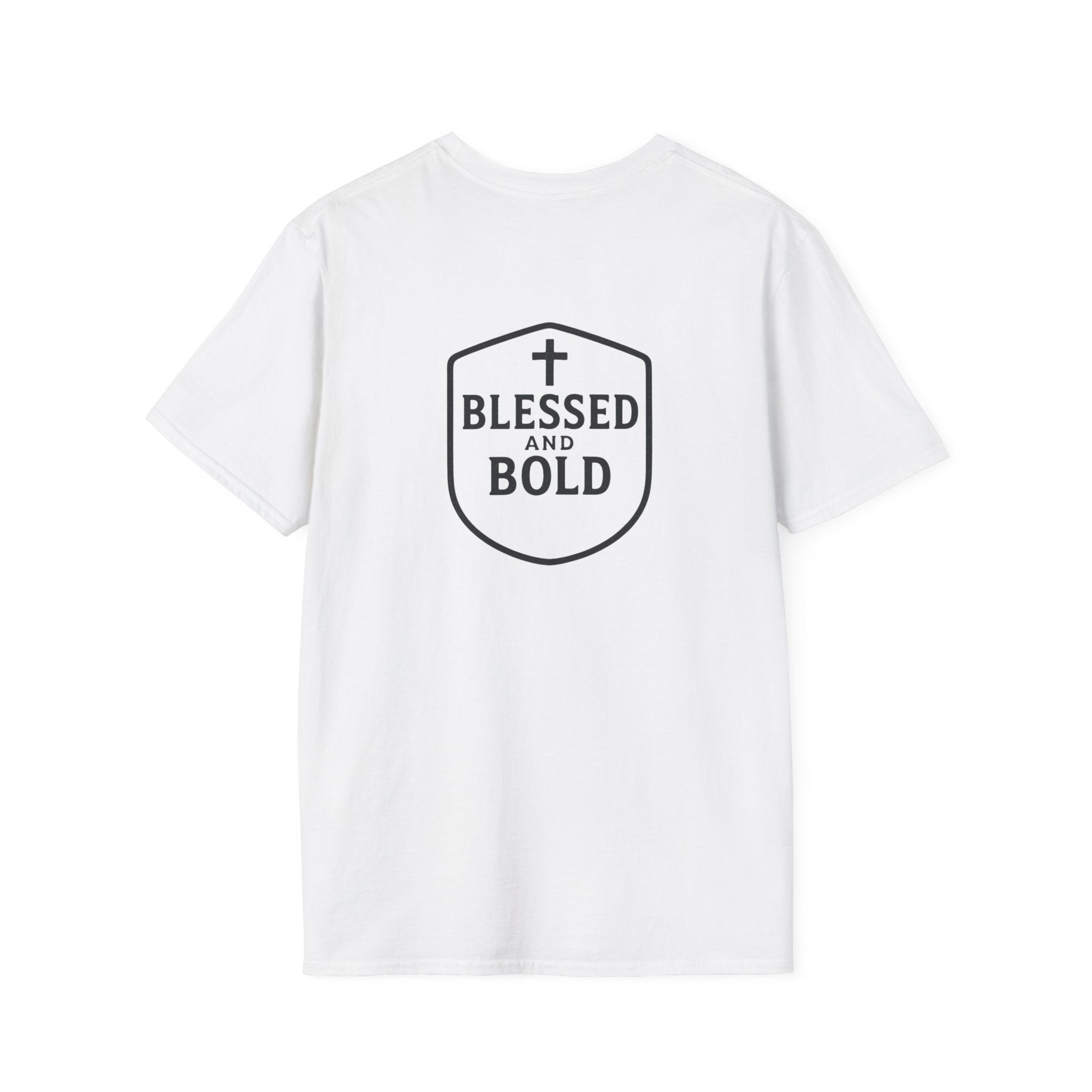 Blessed and Bold T-Shirt — Inspirational Christian Cross Tee