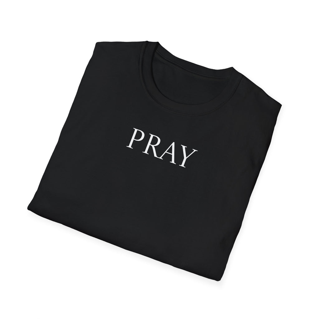 PRAY Minimalist Tee — Simple Christian Prayer Shirt