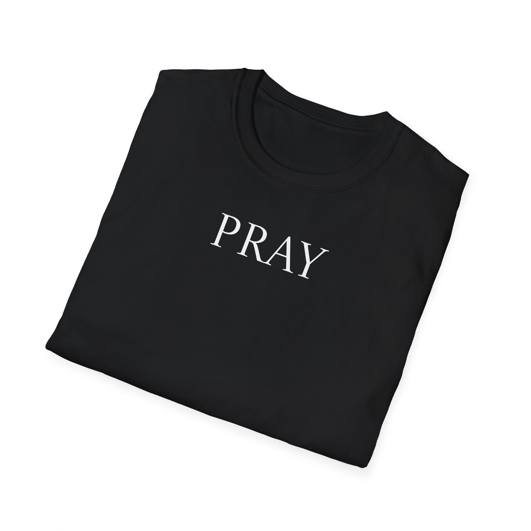 PRAY Minimalist Tee — Simple Christian Prayer Shirt