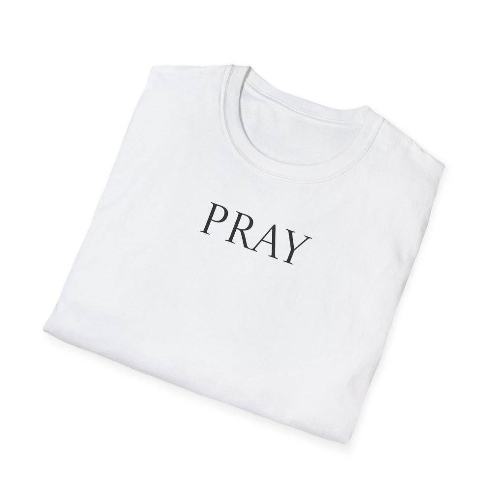 PRAY Minimalist Tee — Simple Christian Prayer Shirt