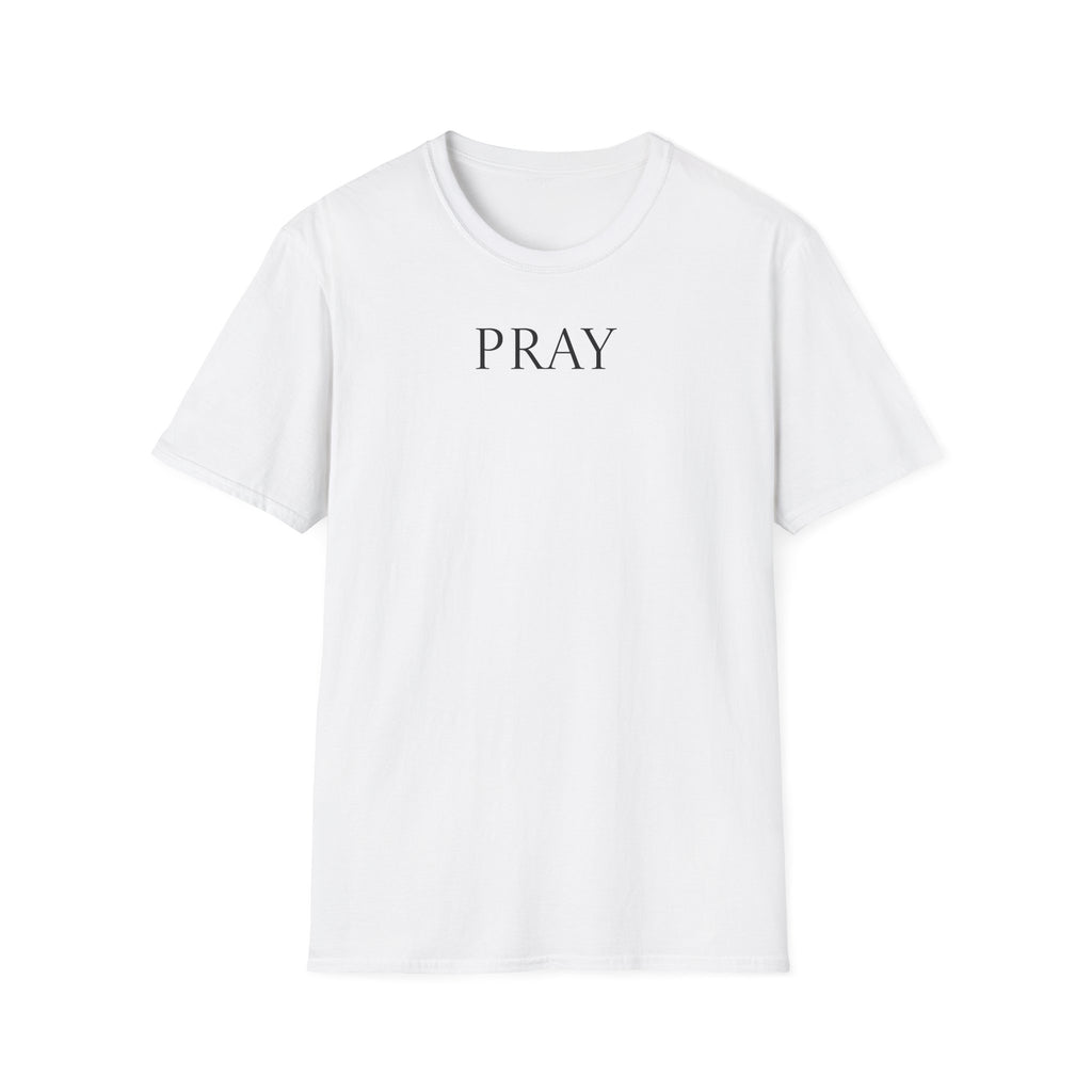 PRAY Minimalist Tee — Simple Christian Prayer Shirt